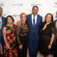 At the Ebony Power 100 Gala at the Beverly Hilton Hotel in December 2016: Michael Gibson, co-founder and chairman of CVG Group, Ebony’s owner, and his wife, Machree Gibson; Linda Johnson Rice, CEO of Ebony Media Operations; Willard Jackson, CVG co-founder and vice chairman; Cheryl Mayberry McKissack, former CEO of Ebony Media Operations; and her husband, Eric McKissack (Geoffrey Black/Ebony)